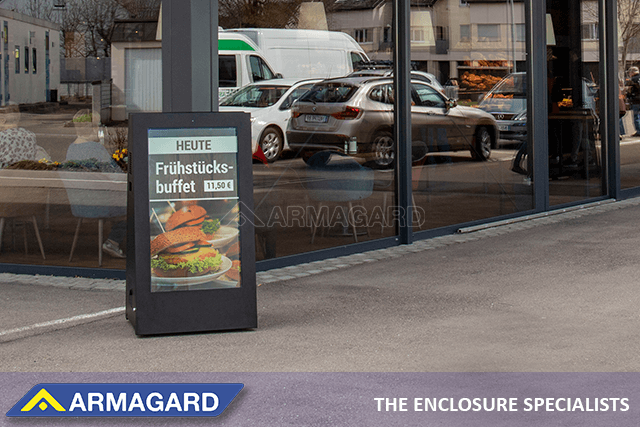 Armagard Portable Outdoor Digital Signage Is Right For Your Coffee Shop