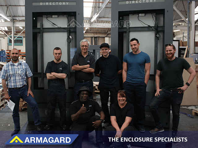 Some of the Armagard design and manufacturing team