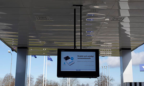 ceiling LCD digital signage enclosure