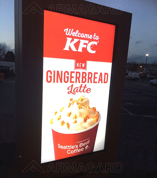 Outdoor digital signage KFC