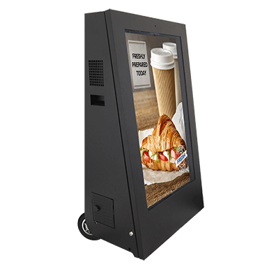 Battery-operated digital signage
