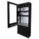 Digital signage Enclosure side view with open door