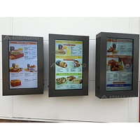 Drive thru menu board enclosures