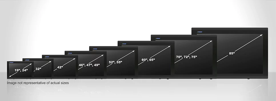 Compact Touchscreen Enclosure | Armagard LCD Enclosures | Size range