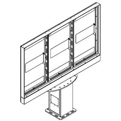 Multi screen Outdoor Digital Signage