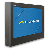 The Armagard outdoor LCD passenger information display
