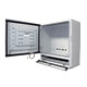 Touch screen industrial PC open door and tray open | PENC-450