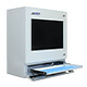 Touch screen industrial PC side view tray open | PENC-450
