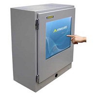 Powder coated industrial touch screen enclosure | PENC-750