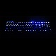 rugged keyboard keys lit up with Blue keys
