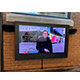 Slimline Professional LED Display Enclosure - in use, wall mounted