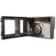 Waterproof monitor enclosure right view with open door | SDS-24