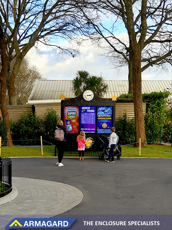 Theme park digital signage